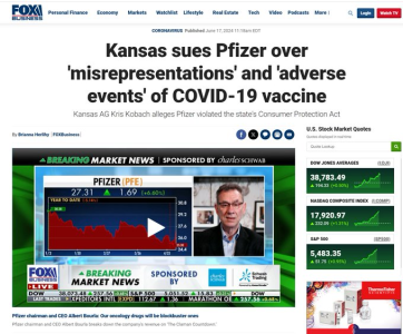 UPDATED: Kansas Sues Pfizer Over 'misrepresentations' And Adverse ...