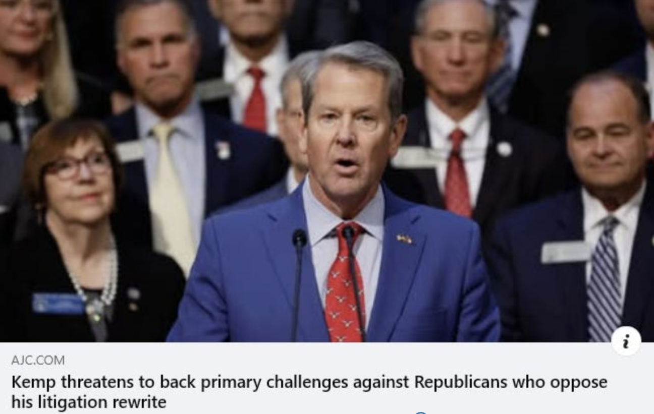 Brian Kemp's Private Political Party Financed Under SB221 Must Be Shut Down